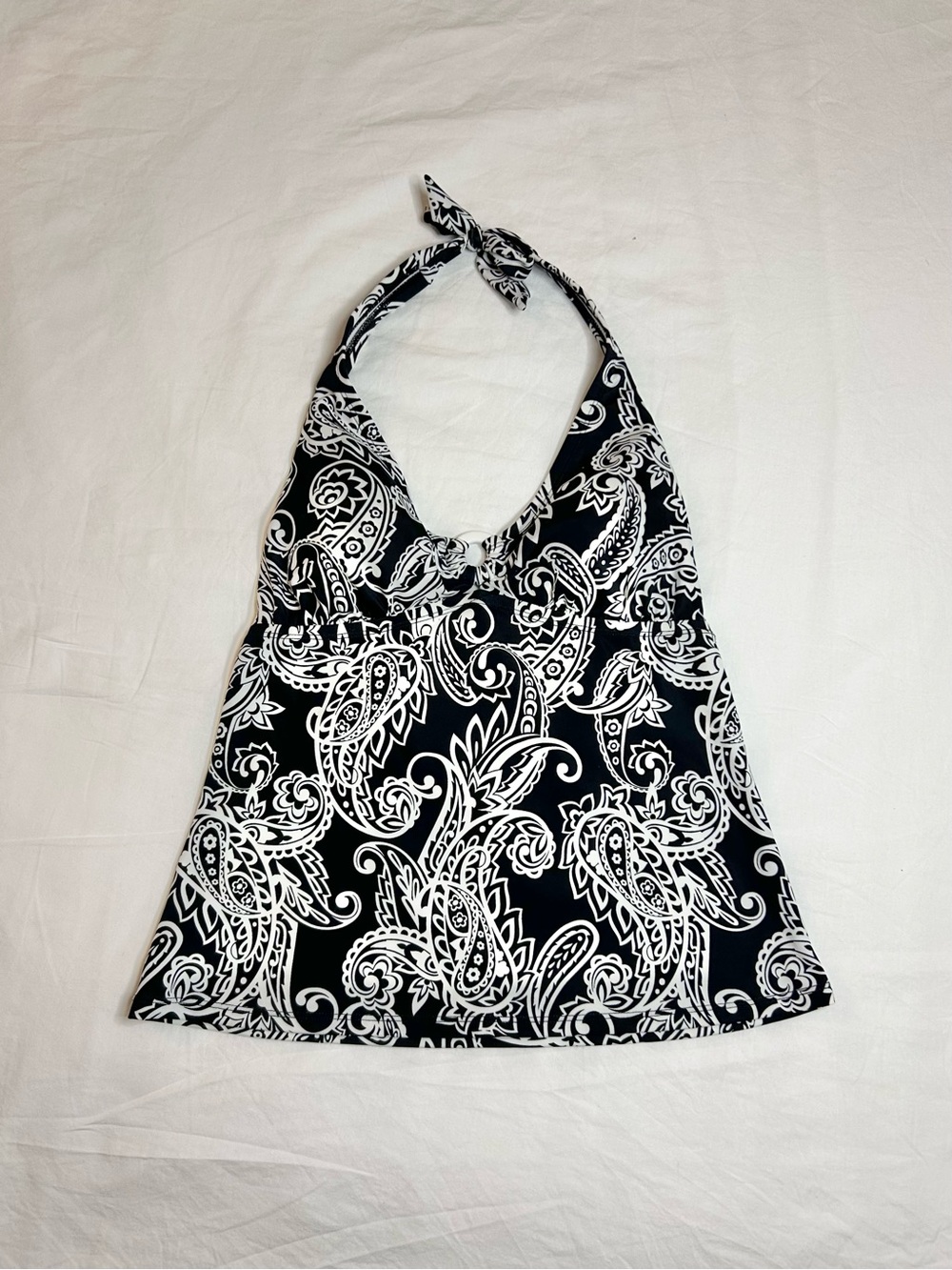 Jantzen Y2K Paisley Print Halter Top / Tankini